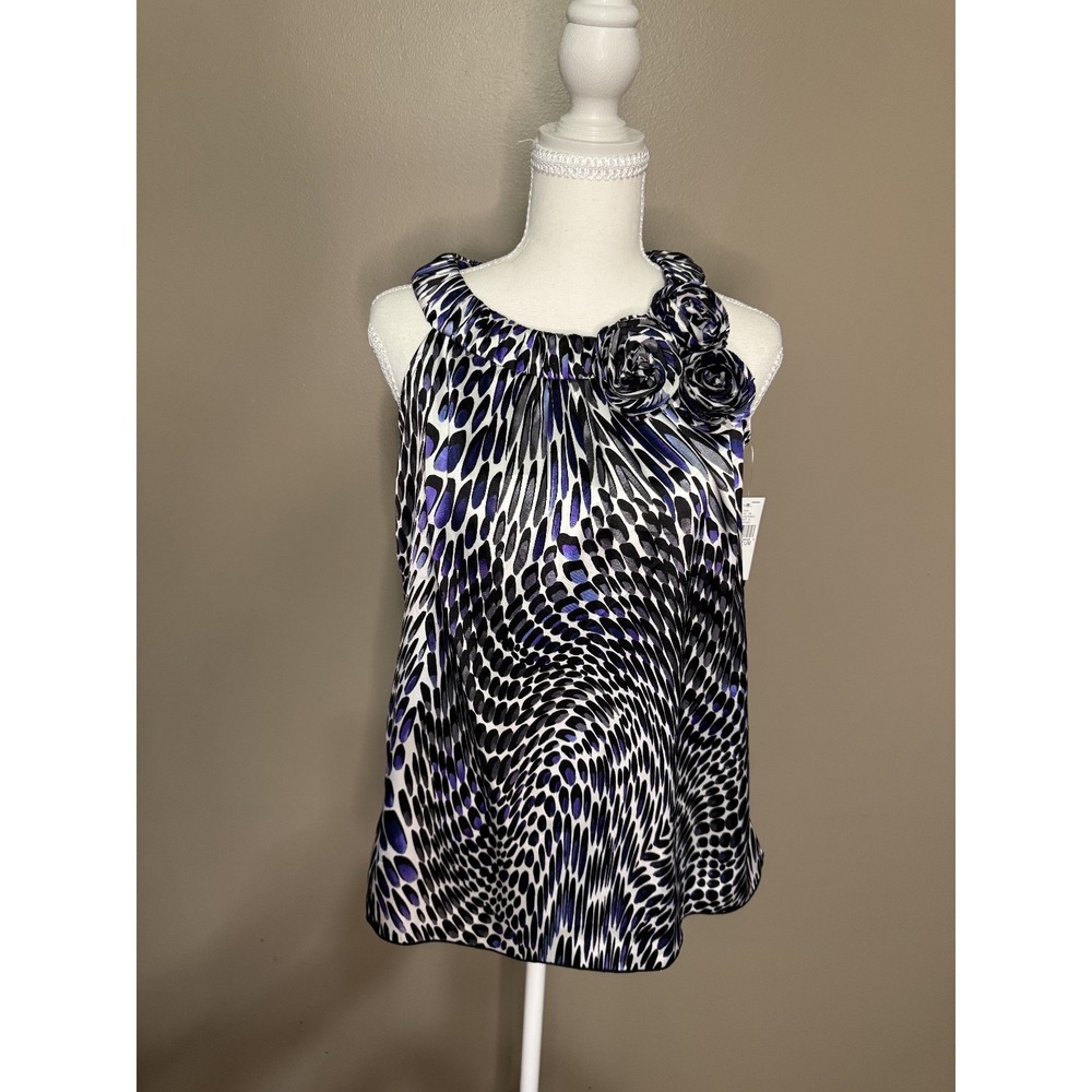 NWT IZ Byer Snakeprint Blouse Size M #1113